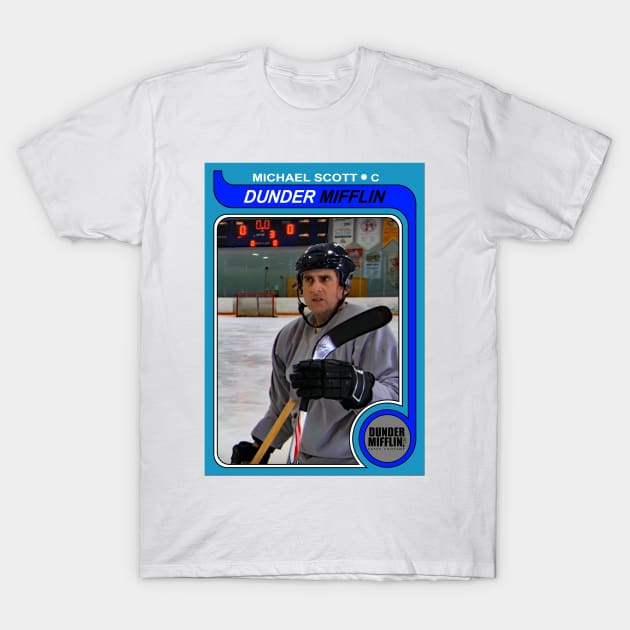 Michael Scott 1979 O-Pee-Chee Hockey Card T-Shirt by ParaholiX